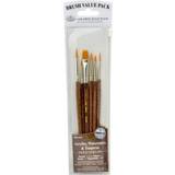 Royal & Langnickel Pensler Royal & Langnickel Pack of 6 and Taklon Wooden Brushes
