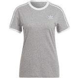 Adidas 26 - Dame T-shirts & Toppe adidas Women's Adicolor Classics 3-Stripes Tee - Medium Grey Heather