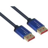 Blå - DisplayPort-kabler - Flad Good Connections DisplayPort- DisplayPort 1.4 1m