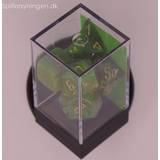 Byggelegetøj Chessex Vortex – Polyhedral Green w/gold 7-Die Set