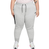 Nike 58 - Dame Bukser Nike Sportswear Tech Fleece Trousers Plus Size - Dark Grey Heather/Black