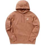 Nike Club Fleece Pullover Hoodie - Mineral Clay/White