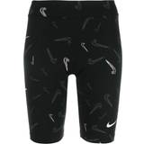 48 - Bomuld - Normal talje Shorts Nike Sportswear Printed Dance Shorts Women's - Black/White