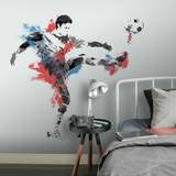 Multifarvet Vægdekorationer RoomMates Soccer Champion Peel and Stick Giant
