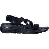 Strikket stof - Velcrobånd Sandaler Skechers GO Walk Arch Fit Treasured - Black