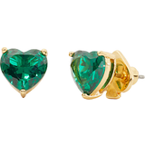 Kate Spade My Love Heart Studs - Gold/Green