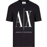 Armani Herre T-shirts & Toppe Armani Icon Logo Cotton Graphic T-shirt - Black