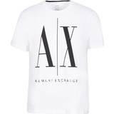 Armani Herre T-shirts & Toppe Armani Icon Logo Cotton Graphic T-shirt - White