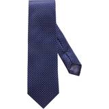 Eton Herre Slips Eton Geometric Silk Tie - Blue