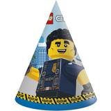 Papir Fotoprops, Partyhatte & Ordensbånd Procos Lego City festhatte 6 hatte
