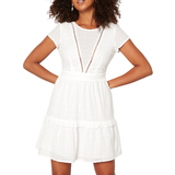 32 - Flæse Kjoler Bubbleroom Frantella Dress - White