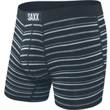 Sort - Stribede Underbukser Saxx Vibe Boxer Brief - Black Coast Stripe