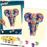 Ravensburger Elefanter Kreativitet & Hobby Ravensburger CreArt Funky Elephant Paint by Numbers