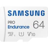 64 GB - U1 Hukommelseskort Samsung Pro Endurance microSDXC Class 10 UHS-I U1 V10 100/30MB/s 64GB
