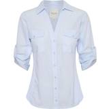 Part Two 32 - Dame Overdele Part Two Cortnia Long Sleeved Shirt - Heather