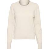 Cashmere - Rund hals Overdele Part Two Gertie Knitted Pullover - Whitecap Melange