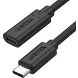 Unitek USB-kabel Kabler Unitek USB C - USB C 3.2 Gen.2 M-F 0.5m