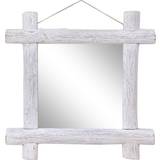 Firkantet - Hvid Spejle vidaXL 283932 Wall Mirror 70x70cm