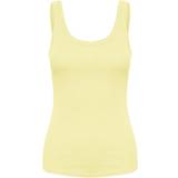 Gestuz Dame - Gul T-shirts & Toppe Gestuz DrewGZ U-Neck Top - Pastel Yellow
