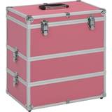 VidaXL Toilettasker & Kosmetiktasker vidaXL Makeupkuffert 37 x 24 x 40 cm pink aluminium