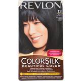 Revlon blå Hårfarver & Farvebehandlinger Revlon Coloursilk Permanent Hair Colour Dye Natural Blue Black 12