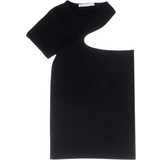 Cut-Out - Nylon Tøj Helmut Lang Cropped Cutout Top - Black