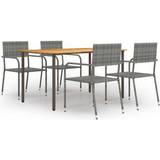 Træ Havemøbelsæt vidaXL 3072498 Patio Dining Set, 1 Table incl. 4 Chairs