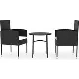 Polyrattan - Runde Havemøbelsæt Havemøbel vidaXL 3098036 Patio Dining Set, 1 Table incl. 2 Chairs