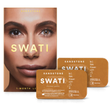 Farvede kontaktlinser Swati 1-Month Lenses Sandstone 1-pack
