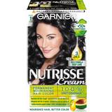 Garnier Sorte Permanente hårfarver Garnier Nutrisse Cream #1 Liquorice 250g