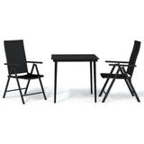 Kvadratiske - Polyrattan Havemøbelsæt vidaXL 3099107 Patio Dining Set, 1 Table incl. 2 Chairs