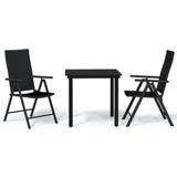Dining table and chairs vidaXL 3099101 Patio Dining Set, 1 Table incl. 2 Chairs