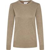 Saint Tropez Dunfrakker & Vatterende frakker Tøj Saint Tropez Mila Pullover Sweaters - Atmos Melange