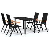 Dining table and chairs vidaXL 3099115 Patio Dining Set, 1 Table incl. 4 Chairs