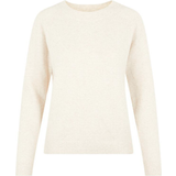 Beige - Nylon Sweatere Vero Moda Womens Doffy O Neck Jumper - White/Birch