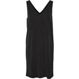 Korte kjoler - Polyester - Ærmeløs Vero Moda Filli Sleeveless V-Neck Dress - Black
