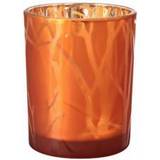 Duni Orange Brugskunst Duni Shimmer 6-pack Fyrfadsstage 10cm 6stk