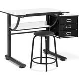 Ja (Manuel) - MDF Skrivebord Fromm & Starck Star Desk with Stool Writing Desk 60x118cm