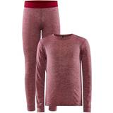 164 - Pink Svedundertøj Craft Sportsware Core Wool Merino Set Jr - Rose-Melange