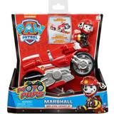 Paw Patrol Plastlegetøj Legetøjsbil Paw Patrol Spin Master Moto Pups Marshall's Motorcycle, Toy Vehicle (Red/Silver, with Toy Figure)
