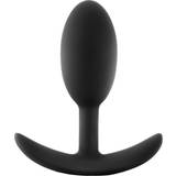 Blush Butt plugs Sexlegetøj Blush Anal Adventures Platinum Silicone Vibra Slim Plug Medium Black
