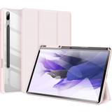 Samsung Galaxy Tab S8+ Tabletcovers Dux ducis Samsung Galaxy Tab S7 FE T730 T736 Etui TOBY Series Lyserød