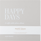 Scrapbog på tilbud PRINTWORKS Fotoalbum Happy Days (S) Grå