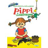 Pippi Dukkehus Legetøj Pippi Kärnan Målarbok Långstrump