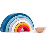 Bigjigs Stabellegetøj Bigjigs Wooden Stacking Rainbow Arches