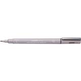 Grå Finelinere Uni Pin Brush Pen Light Grey