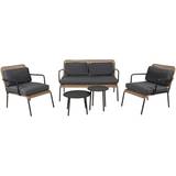 Beige Loungesæt Havemøbel Venture Design Paola Loungesæt, 2 borde inkl. 2 stole & 1 sofaer