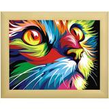 Katte - Trælegetøj Kreativitet & Hobby Paint by Numbers Rainbow Cat
