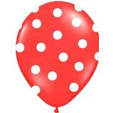 Balloner røde PartyDeco Røde Prikkede Balloner