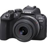 E-TTL (Canon) Digitalkameraer Canon EOS R10 + RF-S 18-45mm F4.5-6.3 IS STM